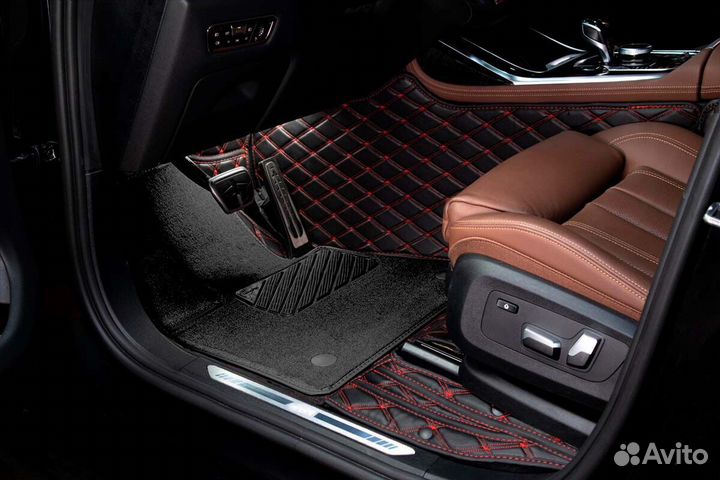 3D Коврики Mitsubishi из Экокожи