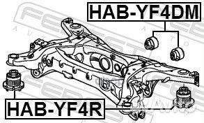 Сайлентблок подрамника honda pilot 09-14 HAB-YF4DM