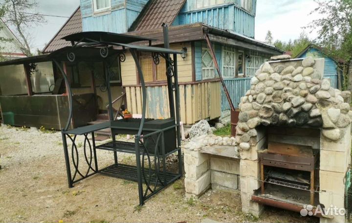 Мангал с крышей