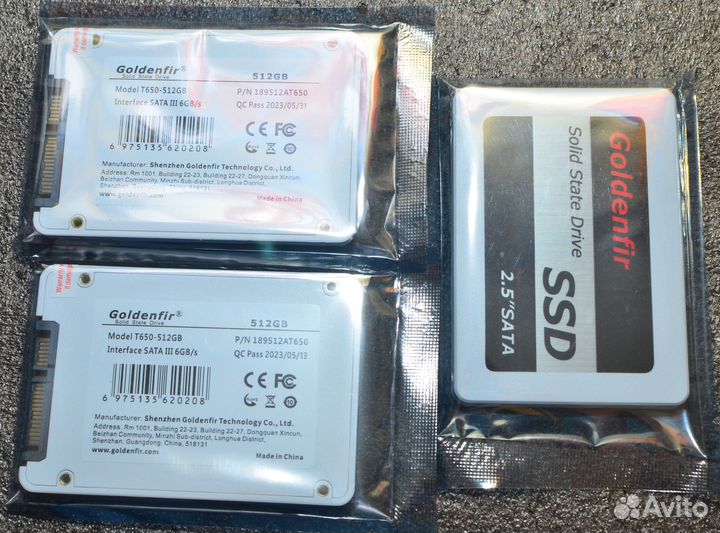 SSD диск Goldenfir 512gb