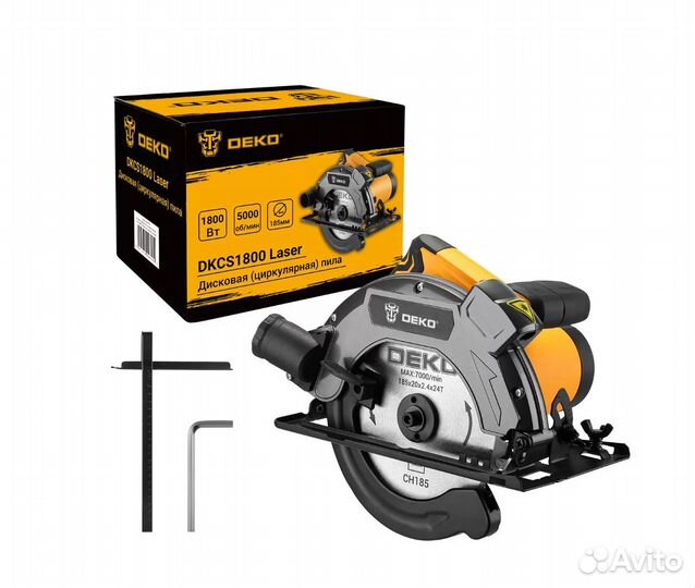 Сетевая циркулярная пила пила deko dkcs1800 Laser