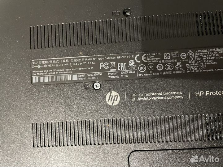 Ноутбук hp 15