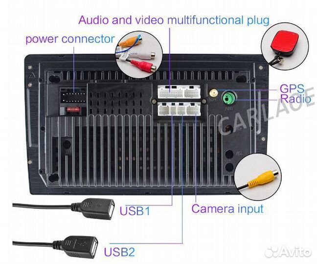 Магнитола 10дюйм, Android 2/32gb+Бонус -Гарантия