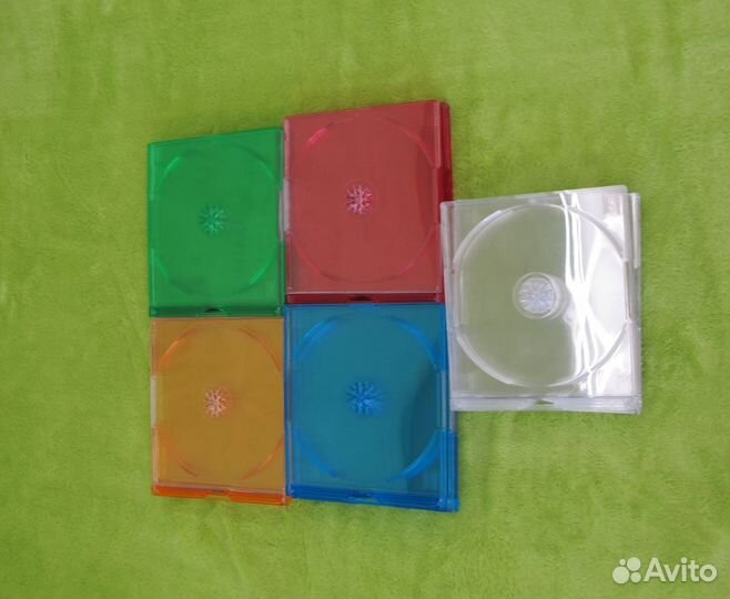 Новые цветные коробки Slim для 2-х CD / DVD дисков
