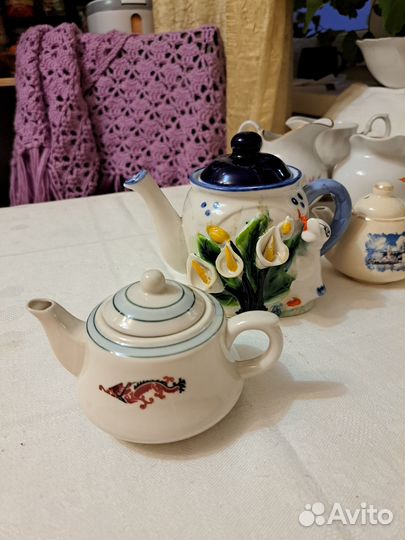 Чайник заварочный фарфоровый