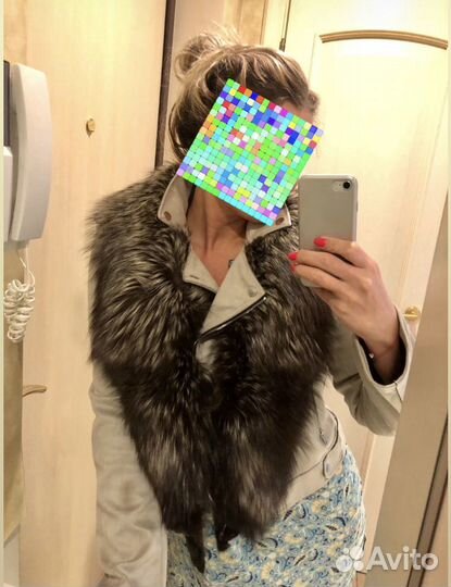 Горжетка-воротник из чернобурки