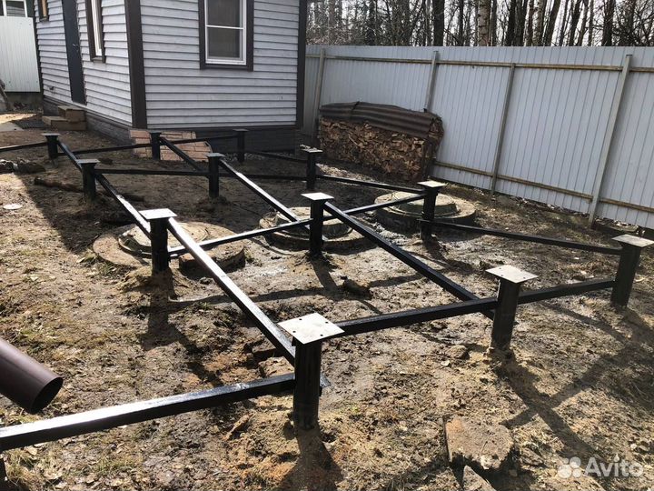 Винтовые сваи обвязка с установкой под ключ