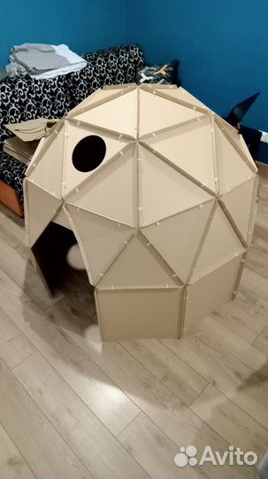 Домик для детей из картона (сборный) Купол