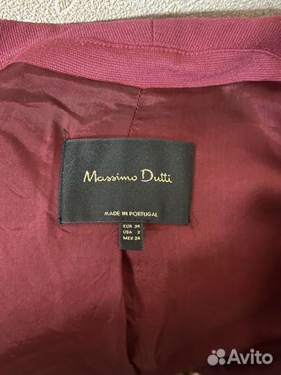 Пиджак малиновый Massimo Dutti