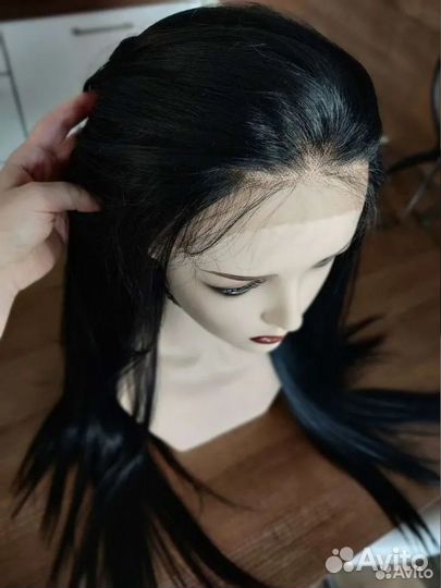 Парик на сетке прямой черный