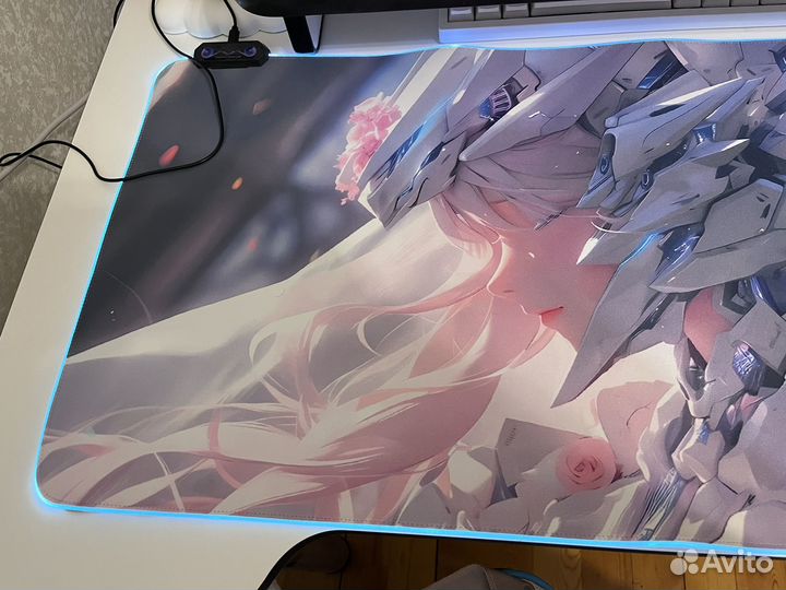 Коврик игровой компьютерный с подсветкой