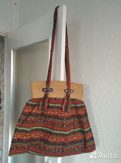 Сумка текстильная через плечо