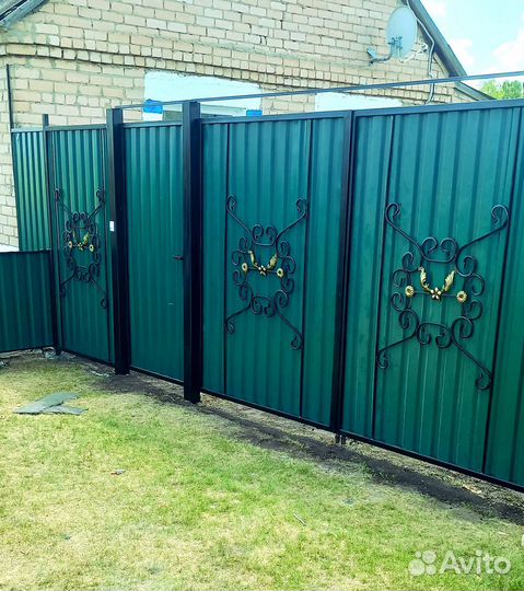 Ворота, заборы, оградки, лавочки, холодная ковка