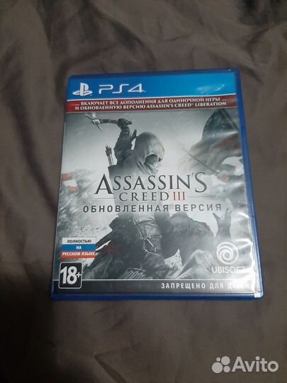 Диск игры для ps4 Assassin’ s Creed 3