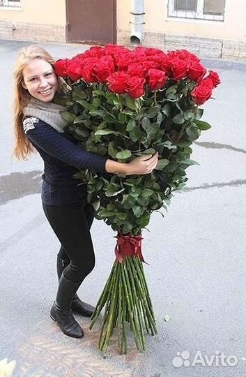 Высокие розы Букеты с доставкой