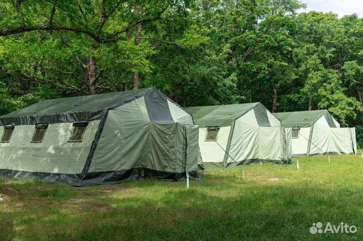 Полевая палатка армейская на 30 мест