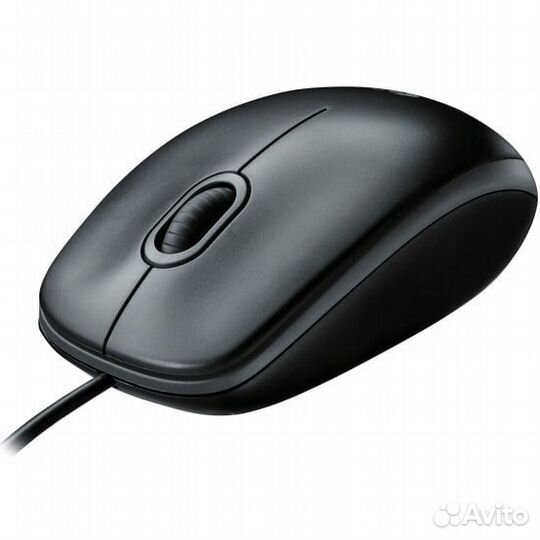 Офисная проводная мышь Logitech M100 Gray