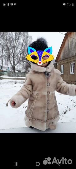 Шуба мутоновая для девочки