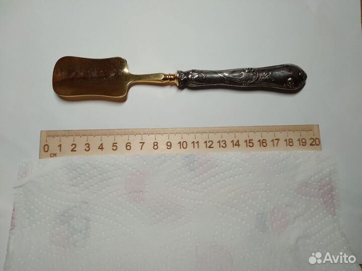 Антикварная серебряная лопатка