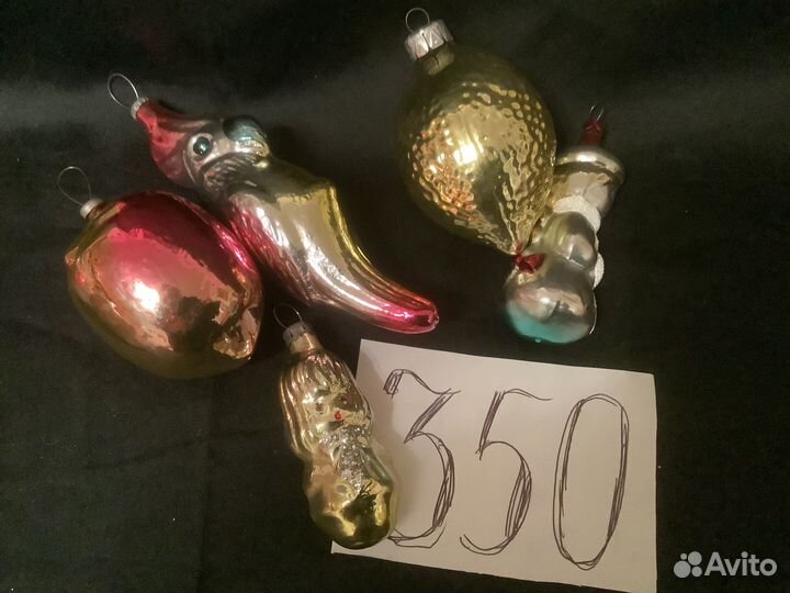 Елочные игрушки советские; Подвес,шпиль гдр