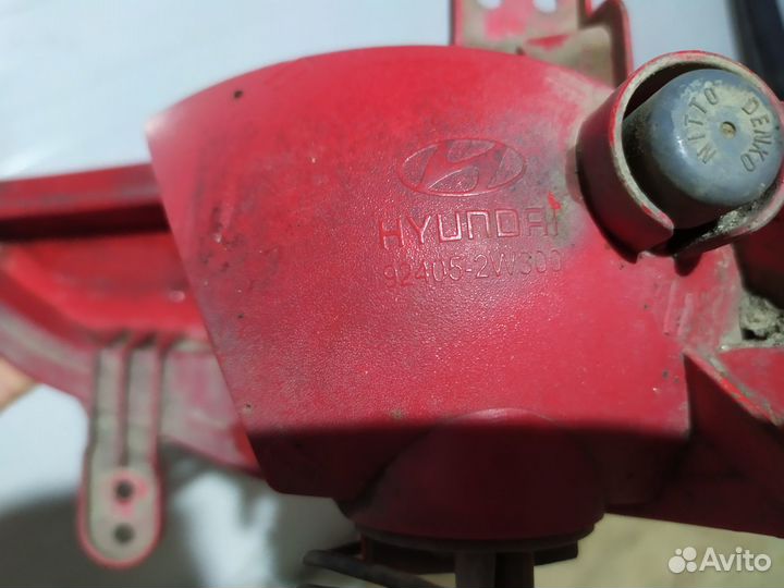 Фонарь противотуманный задний Hyundai Sаnta FE