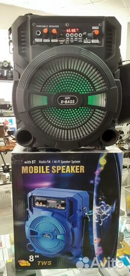 Активная портативная колонка Speaker Радио Блютуз