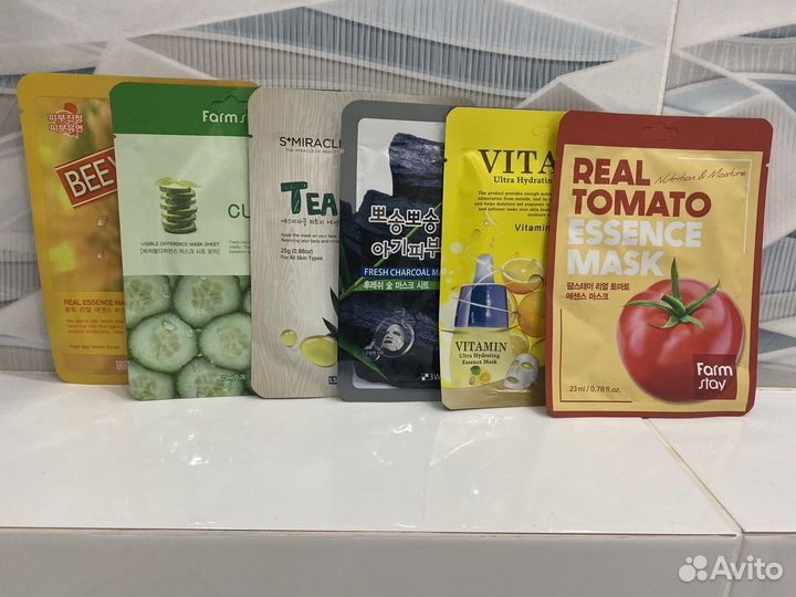 Маска тканевая, парфюм, кушон, крем для рук)