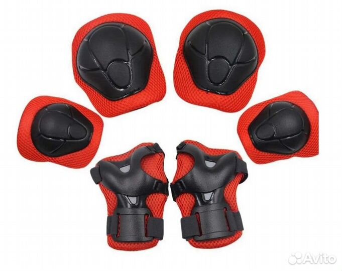 Защита H-3 локтей, коленей, ладоней (красная)