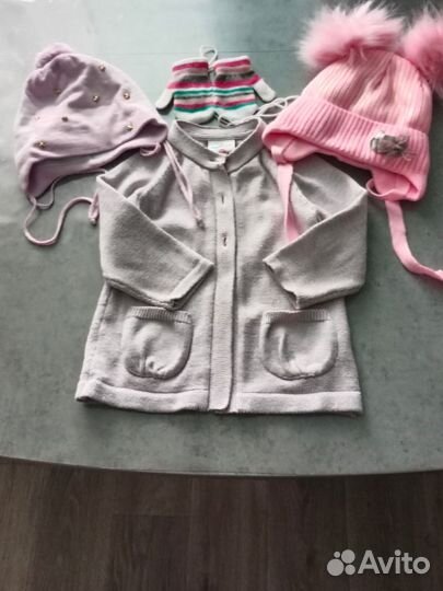 Теплые вещи пакетом на девочку
