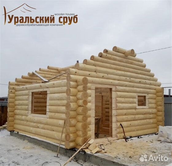 Срубы ручная рубка