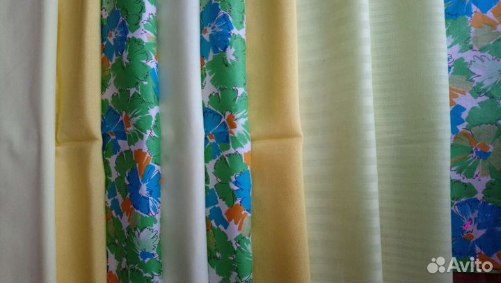 Отрезы тканей мелкие новые