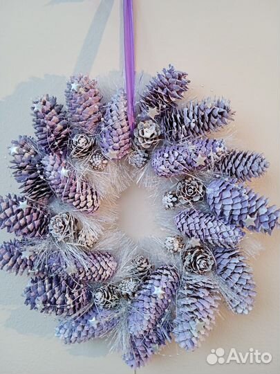 Новогодний венок на дверь