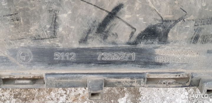 Губа заднего бампера BMW X1