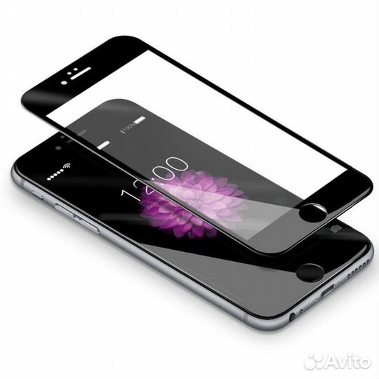 Стекло для айфона 5,6,7,8,9 черное, белое