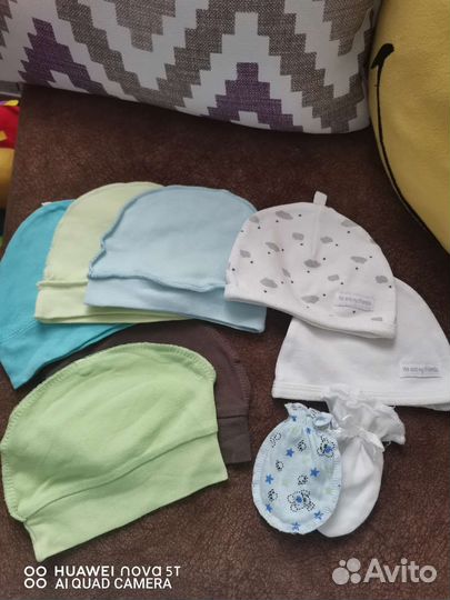 Детские шапочки для новорожденных