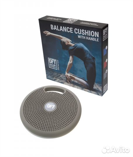 Массажно-балансировочная подушка с ручкой