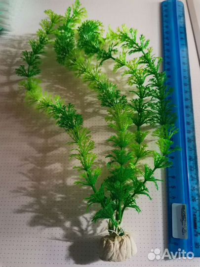 Водоросли искусственные, горшок в аквариум