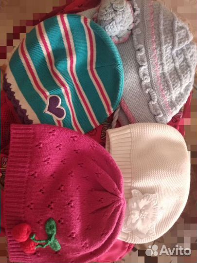 Шапки для девочки 46-48 и 50 размер