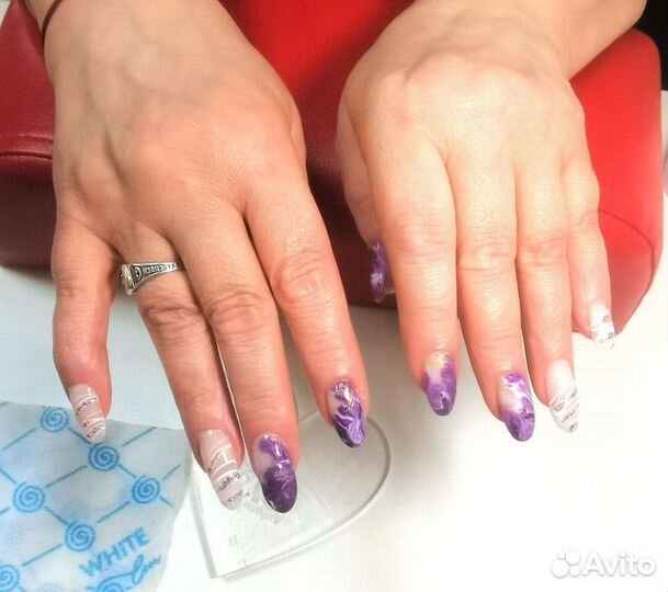 Маникюр наращивание