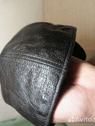 Кепка кожаная из кожи лося wigens