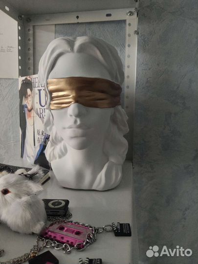 Кашпо / статуэтка / подставка / горшок гипс Фемида