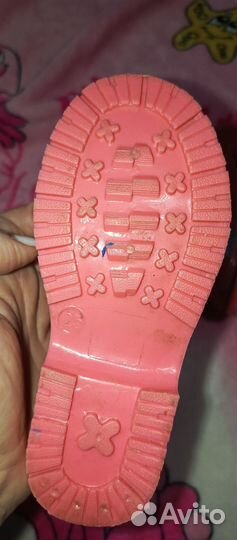 Резиновые сапоги с бантом для девочки