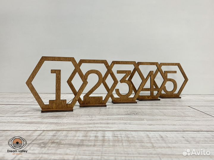 Номерки на стол для баров, ресторанов, на свадьбу