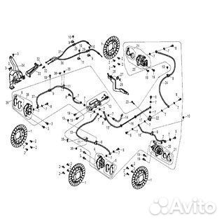 Шланг тормозной, cfmoto U8W EFI&EPS