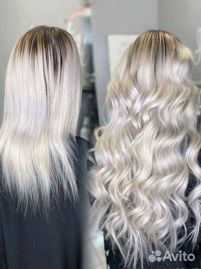 Наращивание волос без переходов