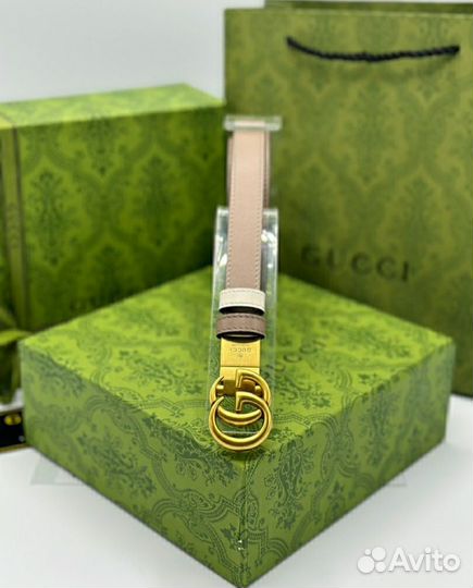 Ремень женский двухсторонний Gucci