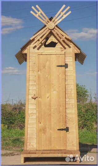 Дачный туалет с декором и установкой SOV