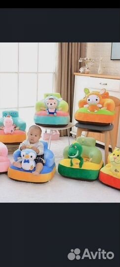 Детское мягкое кресло Зайка