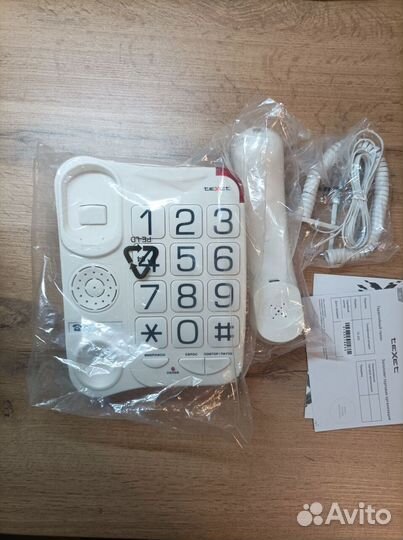 Телефон проводной texet TX-201 новый