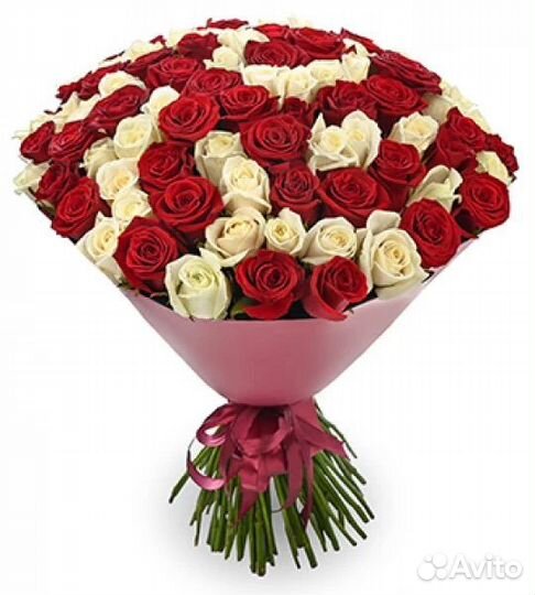Букет роз 101 шт. Бесплатная доставка